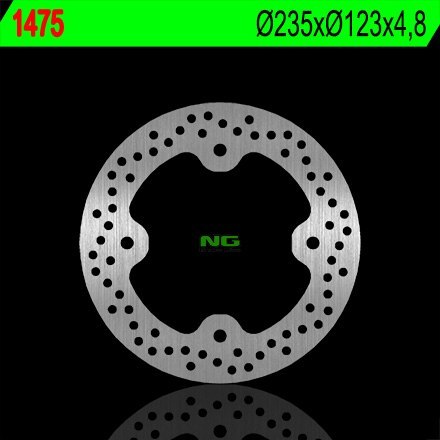 NG TARCZA HAMULCOWA PRZÓD POLARIS RANGER RZR 570 '12-'13, RZR 800 '08-'14 (235X123X4,8) (4X11,5MM) NG TARCZA HAMULCOWA PRZÓD POLARIS RANGER RZR 570 '12-'13, RZR 800 '08-'14 (235X123X4,8) (4X11,5MM)