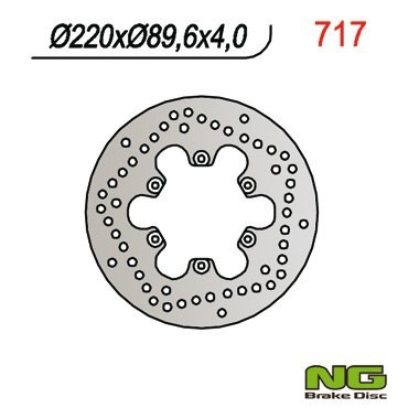 NG TARCZA HAMULCOWA PRZÓD/TYŁ MALAGUTI 125/150/180/200/250/400 (220x89,6x4) NG TARCZA HAMULCOWA PRZÓD/TYŁ MALAGUTI 125/150/180/200/250/400 (220x89,6x4)