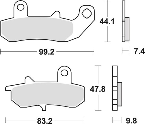 TRW ZF KLOCKI HAMULCOWE KH157 SINTER STREET SUZUKI RG V250 93-95 DR 600 / 650 89-96 DR 750 89, DR 800 90-91, TYŁ TRW ZF KLOCKI HAMULCOWE KH157 SINTER STREET SUZUKI RG V250 93-95 DR 600 / 650 89-96 DR 750 89, DR 800 90-91, TYŁ