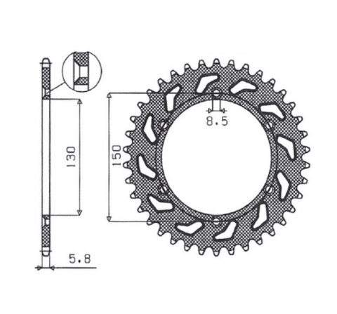 SUNSTAR ZĘBATKA TYLNA ALUMINIOWA (ERGAL) 270 48 YAMAHA YZ/YZF/WRF '99-'24 (JTR251.48) (ŁAŃC. 520) (27048JT) KOLOR CZARNY - OFERT SUNSTAR ZĘBATKA TYLNA ALUMINIOWA (ERGAL) 270 48 YAMAHA YZ/YZF/WRF '99-'24 (JTR251.48) (ŁAŃC. 520) (27048JT) KOLOR CZARNY - OFERT
