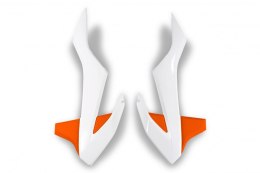 UFO OSŁONY CHŁODNICY KTM SX 85 '18-2023 KOLOR OEM '20-2023 (BIAŁY / POMARAŃCZOWY/)