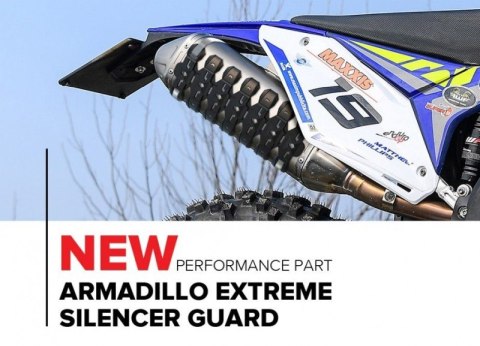POLISPORT OSŁONA TŁUMIKA UNIWERSALNA ARMADILLO EXTREM SILENCER GUARD KOLOR CZERWONY POLISPORT OSŁONA TŁUMIKA UNIWERSALNA ARMADILLO EXTREM SILENCER GUARD KOLOR CZERWONY