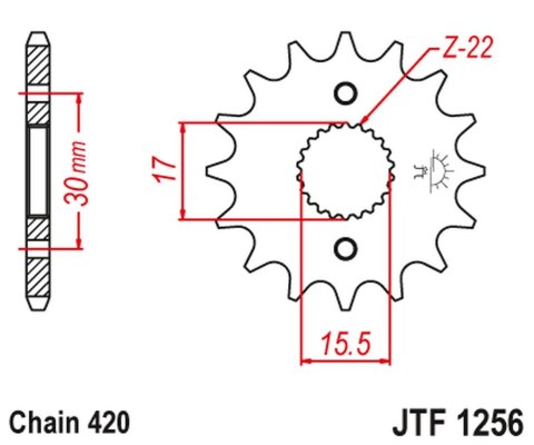 JT ZĘBATKA PRZEDNIA 332 16 HONDA CRF 50F '04-'12, XR 50 '00-'03 (33216JT) (ŁAŃC. 420) JT ZĘBATKA PRZEDNIA 332 16 HONDA CRF 50F '04-'12, XR 50 '00-'03 (33216JT) (ŁAŃC. 420)