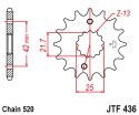 JT ZĘBATKA PRZEDNIA 438 14 SUZUKI GSX 400 F '81-'86, RG 250 GAMMA '83-'88 (43814JT) (ŁAŃC. 520) - MOŻE ZASTĄPIĆ JTF565.14