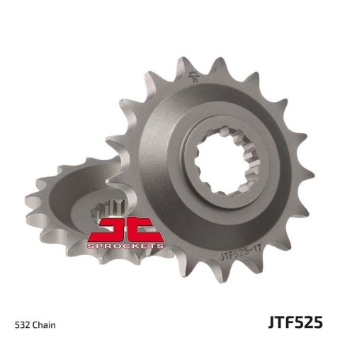 JT ZĘBATKA PRZEDNIA 529 17 KAWASAKI ZX 10 B1-B3 TOMCAT '88-90' (52917JT) (ŁAŃC. 532) JT ZĘBATKA PRZEDNIA 529 17 KAWASAKI ZX 10 B1-B3 TOMCAT '88-90' (52917JT) (ŁAŃC. 532)