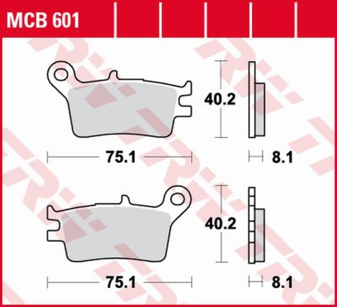 TRW ZF KLOCKI HAMULCOWE KH153 ORGANIC HONDA CRM 250R '89-'90 TYŁ TRW ZF KLOCKI HAMULCOWE KH153 ORGANIC HONDA CRM 250R '89-'90 TYŁ