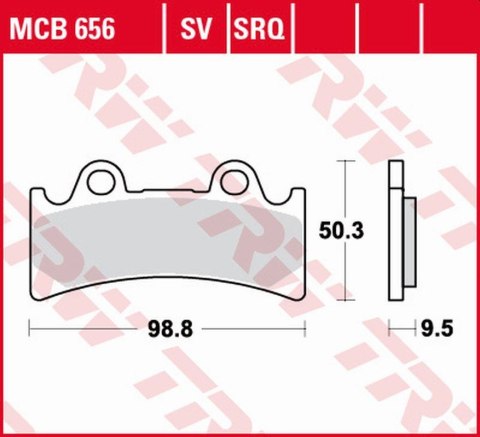 TRW ZF KLOCKI HAMULCOWE KH190 SINTER STREET TRIUMPH DAYTONA 900 SUPER III '94-'96, YAMAHA YZF 750R/SP '93-'98, FZR 1000 GENESIS TRW ZF KLOCKI HAMULCOWE KH190 SINTER STREET TRIUMPH DAYTONA 900 SUPER III '94-'96, YAMAHA YZF 750R/SP '93-'98, FZR 1000 GENESIS