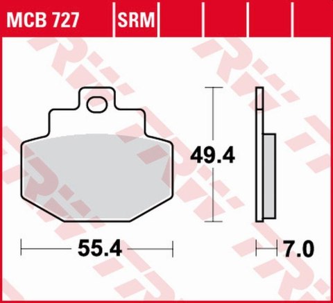 TRW ZF KLOCKI HAMULCOWE KH321 SINTER BENELLI ADIVA 125/150 '00-'06, PIAGGIO GTX/HEXAGON 125 '00-'03, VESPA GTS '07-, GTV 125 '07 TRW ZF KLOCKI HAMULCOWE KH321 SINTER BENELLI ADIVA 125/150 '00-'06, PIAGGIO GTX/HEXAGON 125 '00-'03, VESPA GTS '07-, GTV 125 '07