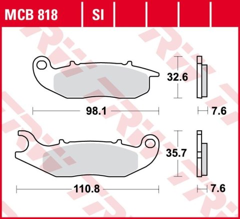 TRW ZF KLOCKI HAMULCOWE KH465 ORGANIC AJP PR3/PR4/PR5 '13-,DERBI TERRA/CITY CROSS 125 '08-'16, HONDA CRF 250L/M/R '13-, PIAGGIO TRW ZF KLOCKI HAMULCOWE KH465 ORGANIC AJP PR3/PR4/PR5 '13-,DERBI TERRA/CITY CROSS 125 '08-'16, HONDA CRF 250L/M/R '13-, PIAGGIO