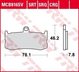 TRW ZF KLOCKI HAMULCOWE KH491 SINTER STREET TRIUMPH DAYTONA 675 '09-'17 PRZÓD
