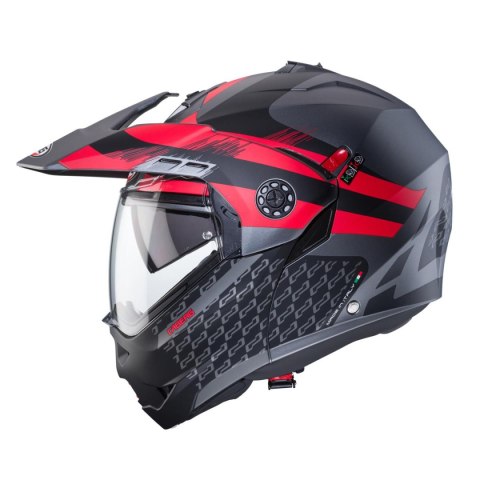 CABERG KASK SZCZĘKOWY FLIP-UP ENDURO MODEL TOURMAX X SARABE KOLOR SZARY MAT/CZARNY/CZERWONY ROZMIAR XL (PINLOCK W ZESTAWIE) CABERG KASK SZCZĘKOWY FLIP-UP ENDURO MODEL TOURMAX X SARABE KOLOR SZARY MAT/CZARNY/CZERWONY ROZMIAR XL (PINLOCK W ZESTAWIE)