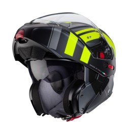 CABERG KASK SZCZĘKOWY FLIP-UP MODEL HORUS X ROAD KOLOR SZARY MAT/CZARNY/ŻÓŁTY FLUO ROZMIAR S (PINLOCK W ZESTAWIE)