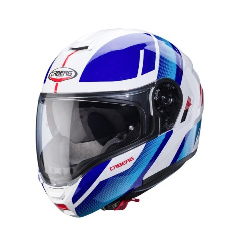 CABERG PROMOCJA KASK SZCZĘKOWY FLIP-UP MODEL LEVO X MANTA KOLOR BIAŁY/NIEBIESKI/CZERWONY ROZMIAR M (PINLOCK W ZESTAWIE) CABERG PROMOCJA KASK SZCZĘKOWY FLIP-UP MODEL LEVO X MANTA KOLOR BIAŁY/NIEBIESKI/CZERWONY ROZMIAR M (PINLOCK W ZESTAWIE)