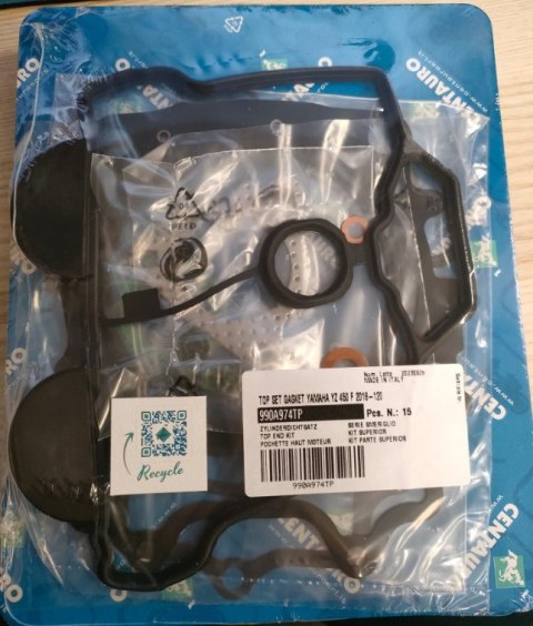 CENTAURO USZCZELKI TOP-END YAMAHA YZF 450 / YZ 450 F '18-'19 , WRF 450 '19-'20 , YZ 450 FX '19-'20 (Z USZCZELKĄ POKRYWY ZAWOROWE CENTAURO USZCZELKI TOP-END YAMAHA YZF 450 / YZ 450 F '18-'19 , WRF 450 '19-'20 , YZ 450 FX '19-'20 (Z USZCZELKĄ POKRYWY ZAWOROWE