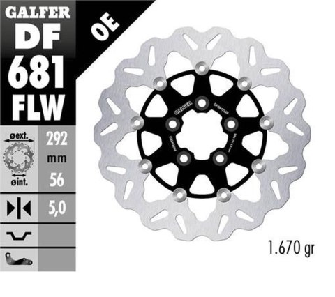 GALFER TARCZA HAMULCOWA PRZÓD HARLEY-DAVIDSON (292X56X5) PŁYWAJĄCA (PATRZ OPIS) GALFER TARCZA HAMULCOWA PRZÓD HARLEY-DAVIDSON (292X56X5) PŁYWAJĄCA (PATRZ OPIS)