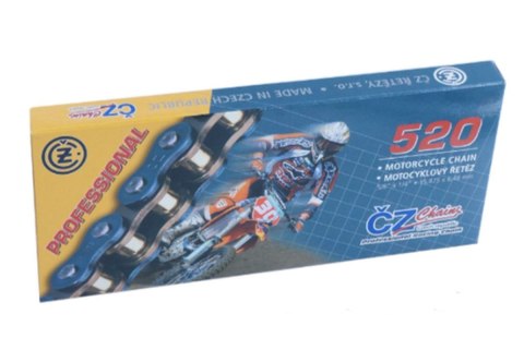 CZ ŁAŃCUCH NAPĘDOWY 520 EC (108 OGNIW) MOTOCROSS DO 550 CCM (38,0 KN) + ZAPINKA CZ ŁAŃCUCH NAPĘDOWY 520 EC (108 OGNIW) MOTOCROSS DO 550 CCM (38,0 KN) + ZAPINKA