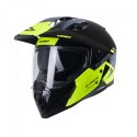 KENNY RACING KASK DUAL ADVENTURE MODEL EXTREME GRAPHIC NEON YELLOW KOLOR CZARNY/SZARY/ŻÓŁTY ROZMIAR L (59 - 60 CM)