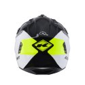 KENNY RACING KASK OTWARTY JET MODEL MILES GRAPHIC BLACK/NEON YELLOW KOLOR BIAŁY/SZARY/CZARNY/ŻÓŁTY FLUO ROZMIAR M ( 57 - 58 CM )