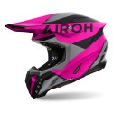 AIROH PROMOCJA KASK CROSS / ENDURO / ATV / QUAD TWIST 3 KING PINK KOLOR CZARNY/SZARY/RÓŻOWY MAT ROZMIAR S