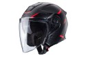CABERG KASK OTWARTY JET OTWARTY FLYON II BOSS KOLOR CZARNY/SZARY/CZERWONY MAT ROZMIAR S