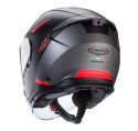 CABERG KASK OTWARTY JET OTWARTY FLYON II BOSS KOLOR CZARNY/SZARY/CZERWONY MAT ROZMIAR S