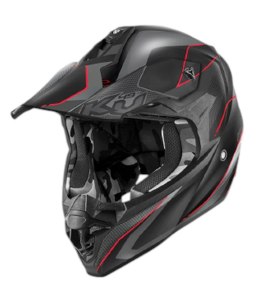 KAPPA KASK KV49 EVO CHASER CROSS KOLOR CZARNY SZARY CZERWONY MATT ROZMIAR 56 / S ( HOMOLOGACJA ECE 22R06 )