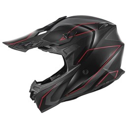 KAPPA KASK KV49 EVO CHASER CROSS KOLOR CZARNY SZARY CZERWONY MATT ROZMIAR 56 / S ( HOMOLOGACJA ECE 22R06 )