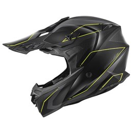 KAPPA KASK KV49 EVO CHASER CROSS KOLOR CZARNY SZARY ŻÓŁTY FLUO MATT ROZMIAR 54 / XS ( HOMOLOGACJA ECE 22R06 )