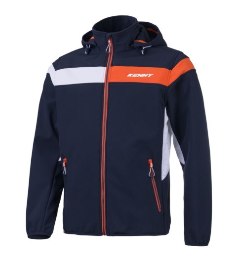 KENNY RACING KURTKA PRZECIWDESZCZOWA SOFTSHELL MODEL RACING KOLOR NIEBIESKI/BIAŁY/POMARAŃCZOWY ROZMIAR M KENNY RACING KURTKA PRZECIWDESZCZOWA SOFTSHELL MODEL RACING KOLOR NIEBIESKI/BIAŁY/POMARAŃCZOWY ROZMIAR M