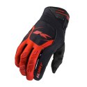 KENNY RACING RĘKAWICE CROSS/ENDURO MODEL SAFETY RED KOLOR CZARNY/CZERWONY ROZMIAR XS