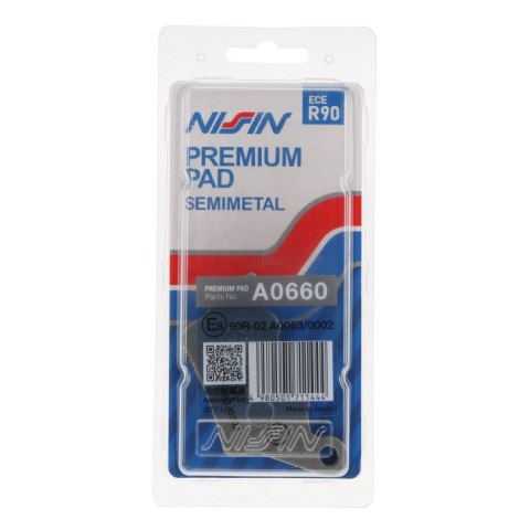 NISSIN KLOCKI HAMULCOWE KH208 PREMIUM SEMI-METALLIC (SPIEK METALICZNY) (ECE R90) (MADE IN JAPAN) (2P-275NS) NISSIN KLOCKI HAMULCOWE KH208 PREMIUM SEMI-METALLIC (SPIEK METALICZNY) (ECE R90) (MADE IN JAPAN) (2P-275NS)