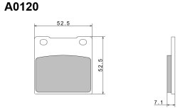 NISSIN KLOCKI HAMULCOWE KH63 / KH161 PREMIUM SEMI-METALLIC (SPIEK METALICZNY) (ECE R90) (MADE IN JAPAN) (2P-213NS)