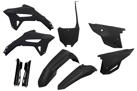 UFO KOMPLET PLASTIKÓW (FULL KIT) Z OSŁONAMI TELESKOPÓW (AMORTYZATORÓW) HONDA CRF 250R '22-'24, CRF 450R '21-'24 KOLOR CZARNY UFO KOMPLET PLASTIKÓW (FULL KIT) Z OSŁONAMI TELESKOPÓW (AMORTYZATORÓW) HONDA CRF 250R '22-'24, CRF 450R '21-'24 KOLOR CZARNY