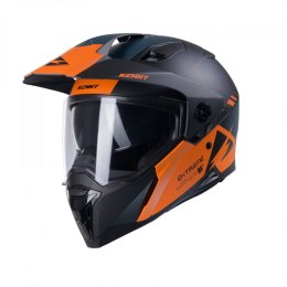 KENNY RACING KASK DUAL ADVENTURE MODEL EXTREME GRAPHIC ORANGE/PETROL MATT KOLOR CZARNY/POMARAŃCZOWY ROZMIAR XL (61 - 62 CM)