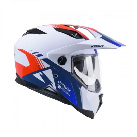 KENNY RACING KASK DUAL ADVENTURE MODEL EXTREME GRAPHIC PATRIOT KOLOR BIAŁY/NIEBIESKI/CZERWONY ROZMIAR XL ( 61 - 62 CM ) KENNY RACING KASK DUAL ADVENTURE MODEL EXTREME GRAPHIC PATRIOT KOLOR BIAŁY/NIEBIESKI/CZERWONY ROZMIAR XL ( 61 - 62 CM )