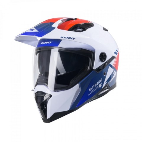 KENNY RACING KASK DUAL ADVENTURE MODEL EXTREME GRAPHIC PATRIOT KOLOR BIAŁY/NIEBIESKI/CZERWONY ROZMIAR XL ( 61 - 62 CM ) KENNY RACING KASK DUAL ADVENTURE MODEL EXTREME GRAPHIC PATRIOT KOLOR BIAŁY/NIEBIESKI/CZERWONY ROZMIAR XL ( 61 - 62 CM )