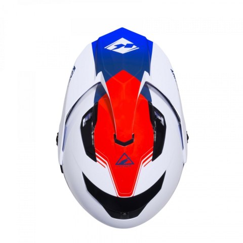 KENNY RACING KASK DUAL ADVENTURE MODEL EXTREME GRAPHIC PATRIOT KOLOR BIAŁY/NIEBIESKI/CZERWONY ROZMIAR XL ( 61 - 62 CM ) KENNY RACING KASK DUAL ADVENTURE MODEL EXTREME GRAPHIC PATRIOT KOLOR BIAŁY/NIEBIESKI/CZERWONY ROZMIAR XL ( 61 - 62 CM )