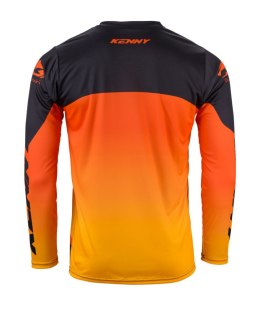 KENNY RACING KOSZULKA CROSS/ENDURO MODEL TRACK KID/JUNIOR NEON GREY/ORANGE KOLOR CZARNY/SZARY/POMARAŃCZOWY ROZMIAR XS