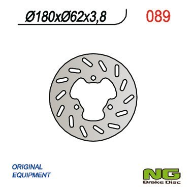 NG TARCZA HAMULCOWA TYŁ DERBI SENDA 50 '95-'03 (180X62X3,8) (3X10,50MM) NG TARCZA HAMULCOWA TYŁ DERBI SENDA 50 '95-'03 (180X62X3,8) (3X10,50MM)
