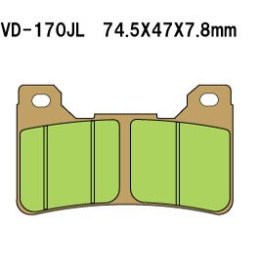 VESRAH KLOCKI HAMULCOWE KH390 SPIEK METALICZNY (ZŁOTE) HONDA CBR 600/900 RR PRZÓD (MADE IN JAPAN)