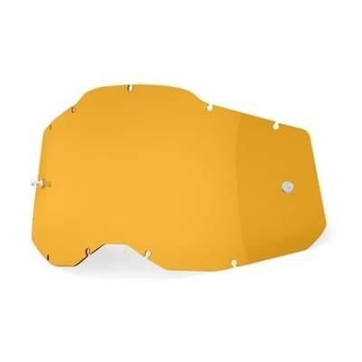 100 PROCENT RC2/AC2/ST2 REPLACEMENT LENS - PERSIMMON - SZYBA/SZYBKA DO GOGLI POJEDYNCZA RACECRAFT 2/ ACCURI 2/ STRATA 2 KOLOR ZŁ