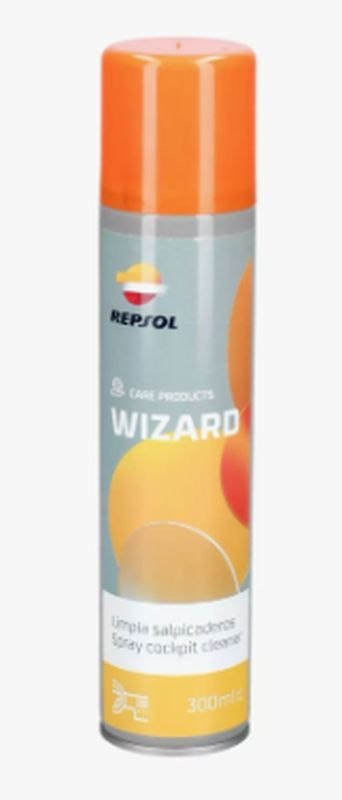 REPSOL WIZARD LIMPIA SALPICADEROS ŚRODEK DO PIELĘGNACJI PLASTIKÓW ORAZ OWIEWEK 300ML(ZASTĄPIONY RPP9061ZNB)