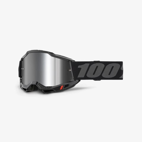 100 PROCENT GOGLE ACCURI 2 YOUTH JUNIOR BLACK - MIRROR SILVER LENS - KOLOR CZARNY/SZARY SZYBA SREBRNE LUSTRO 100 PROCENT GOGLE ACCURI 2 YOUTH JUNIOR BLACK - MIRROR SILVER LENS - KOLOR CZARNY/SZARY SZYBA SREBRNE LUSTRO