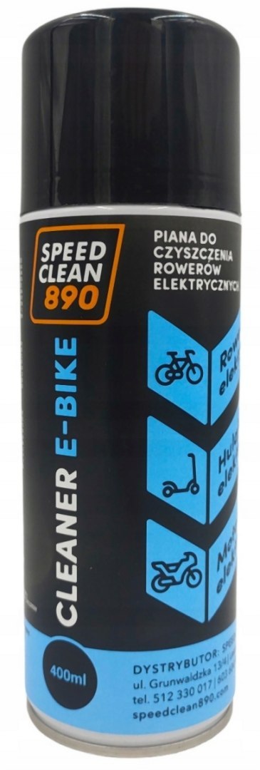 SPEEDCLEAN 890 OFFROAD PIANA DO MYCIA ROWERÓW MOTOCYKLI HULAJNÓG ELEKTRYCZNYCH E-BIKE W SPRAYU POJEMNOŚĆ 400ML