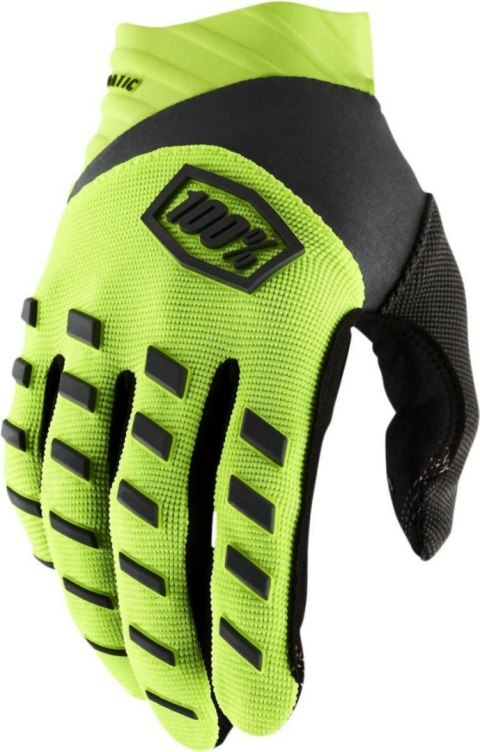 100 PROCENT RĘKAWICE CROSS/ENDURO AIRMATIC FLUO YELLOW/BLACK KOLOR ŻÓŁTY FLUO/CZARNY ROZMIAR XL
