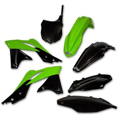 UFO KOMPLET PLASTIKÓW KAWASAKI KXF 250 '13 KOLOR OEM (ZIELONY/CZARNY) (KA219E999) UFO KOMPLET PLASTIKÓW KAWASAKI KXF 250 '13 KOLOR OEM (ZIELONY/CZARNY) (KA219E999)