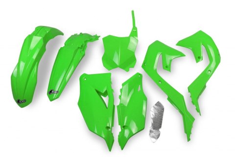 UFO KOMPLET PLASTIKÓW KAWASAKI KXF 250 '21-24, KXF 450 '19-23 KOLOR OEM '20 (ZIELONY) (KA227E999A)