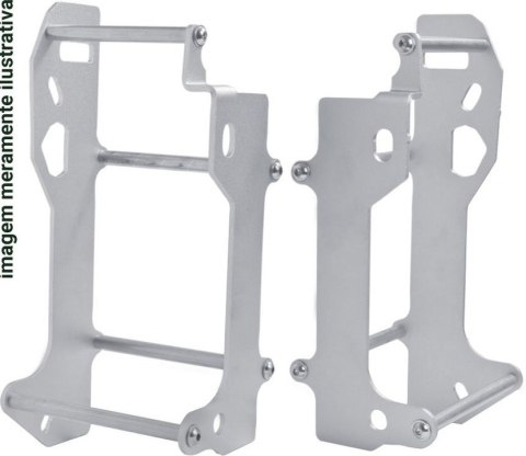 CROSSPRO PROMOCJA OSŁONY CHŁODNICY ALUMINIOWE MODEL LIGHT ICE POLISH YAMAHA YZ 125 '05-'25, YZ 250 '05-'25 KOLOR SREBRNY