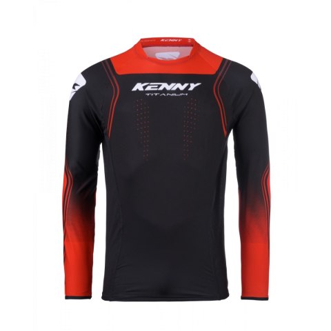KENNY RACING KOSZULKA CROSS/ENDURO MODEL TITANIUM RED KOLOR CZARNY/CZERWONY ROZMIAR XL KENNY RACING KOSZULKA CROSS/ENDURO MODEL TITANIUM RED KOLOR CZARNY/CZERWONY ROZMIAR XL
