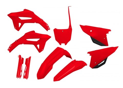 UFO KOMPLET PLASTIKÓW (FULL KIT) Z OSŁONAMI TELESKOPÓW (AMORTYZATORÓW) HONDA CRF 250 R '22-'24, CRF 450 R '21-'24 KOLOR OEM CZER UFO KOMPLET PLASTIKÓW (FULL KIT) Z OSŁONAMI TELESKOPÓW (AMORTYZATORÓW) HONDA CRF 250 R '22-'24, CRF 450 R '21-'24 KOLOR OEM CZER